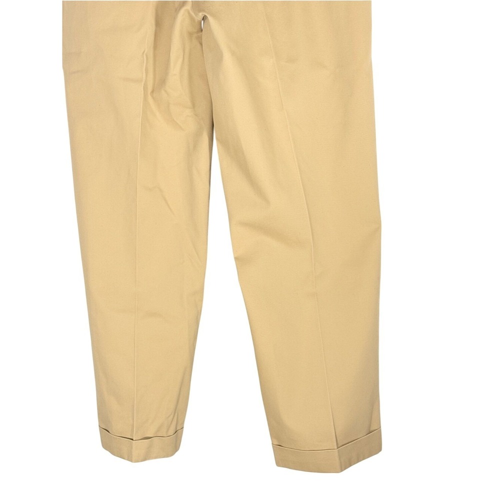 Brooks Brothers Elliot Tan Pleated Cuffed Advantage Chino Pants 38 x 30 - Picture 6 of 10